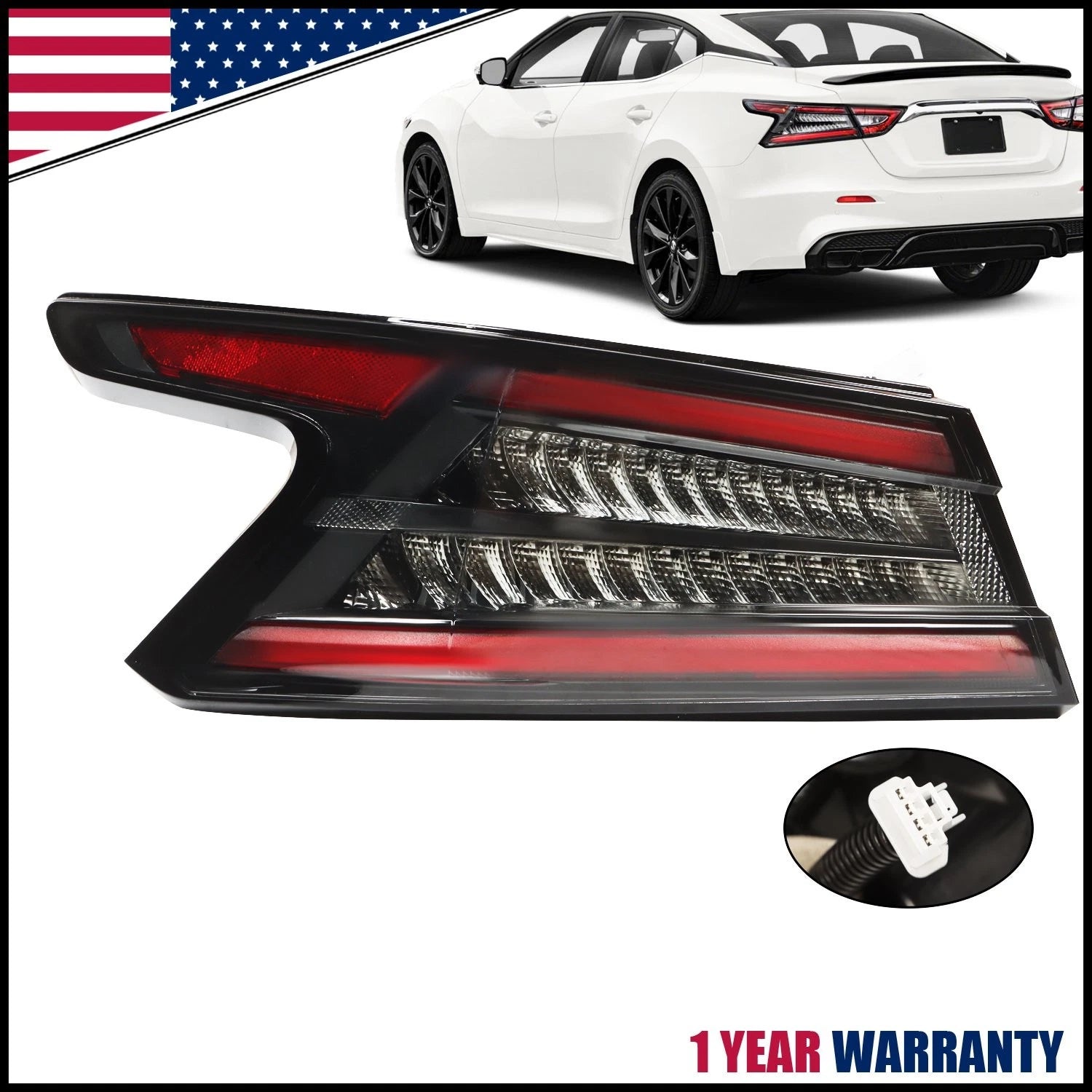LED Tail Light for Nissan Maxima (2019–2021) Left Outer Side