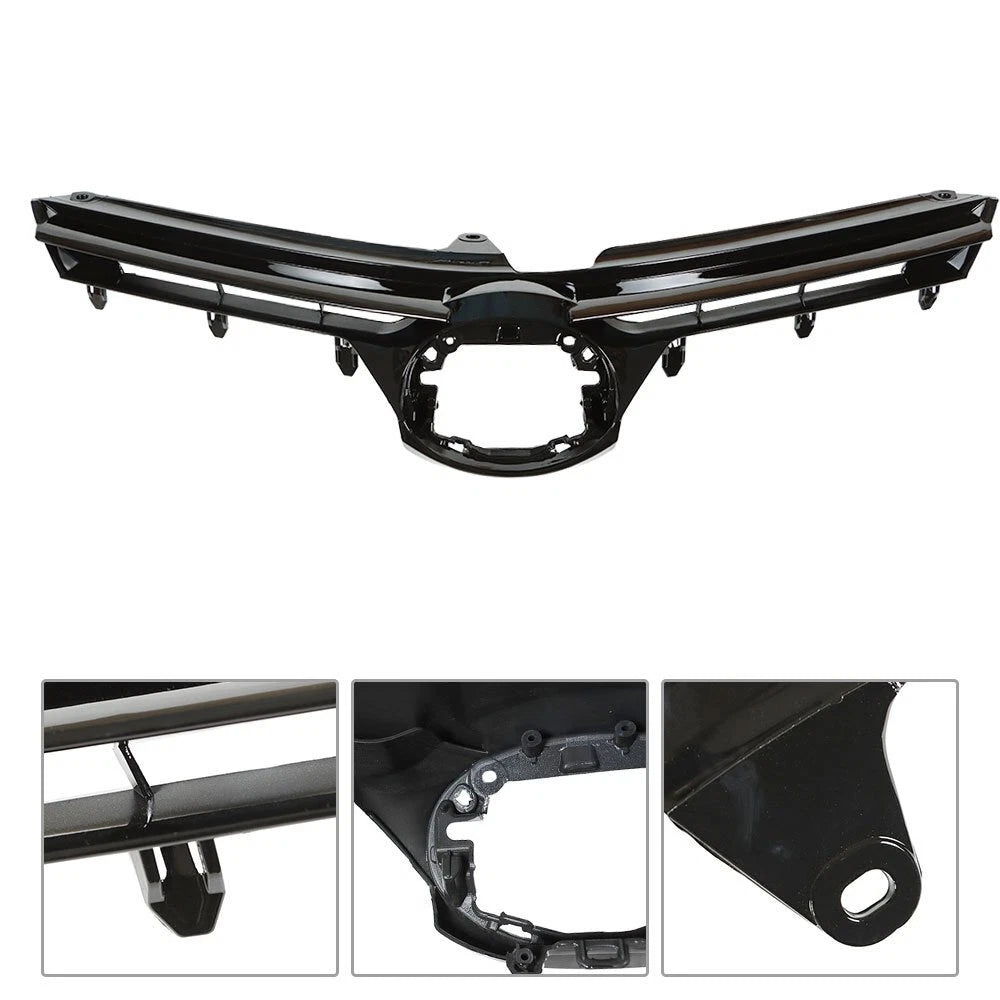 Glossy Black Front Upper Bumper Grille for Toyota Corolla (2017–2019)