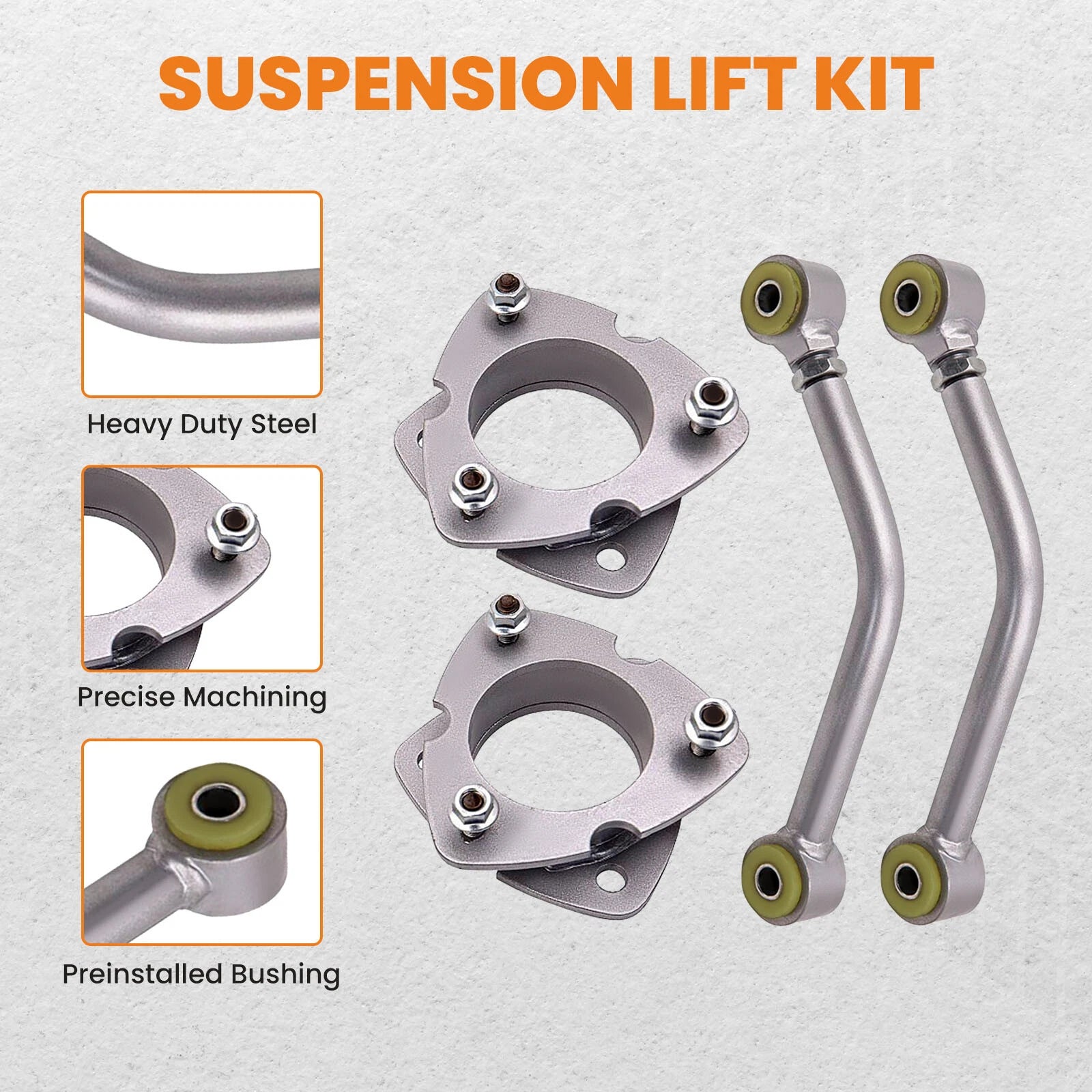 2" Lift Kit for Jeep Compass Patriot (2007–2017) Steel