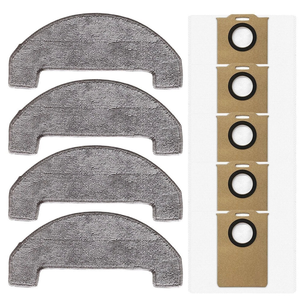 Replacement Mop Cloths and Dust Bags for Uninell UR3 Robot Vacuum