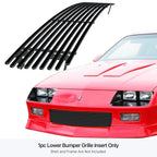 Black Stainless Steel Billet Grille for Chevy Camaro (1988-1992)