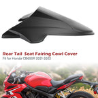 Rear Tail Seat Fairing Cowl Cover for Honda CB650R CBR650R (2021–2023) Matt Black