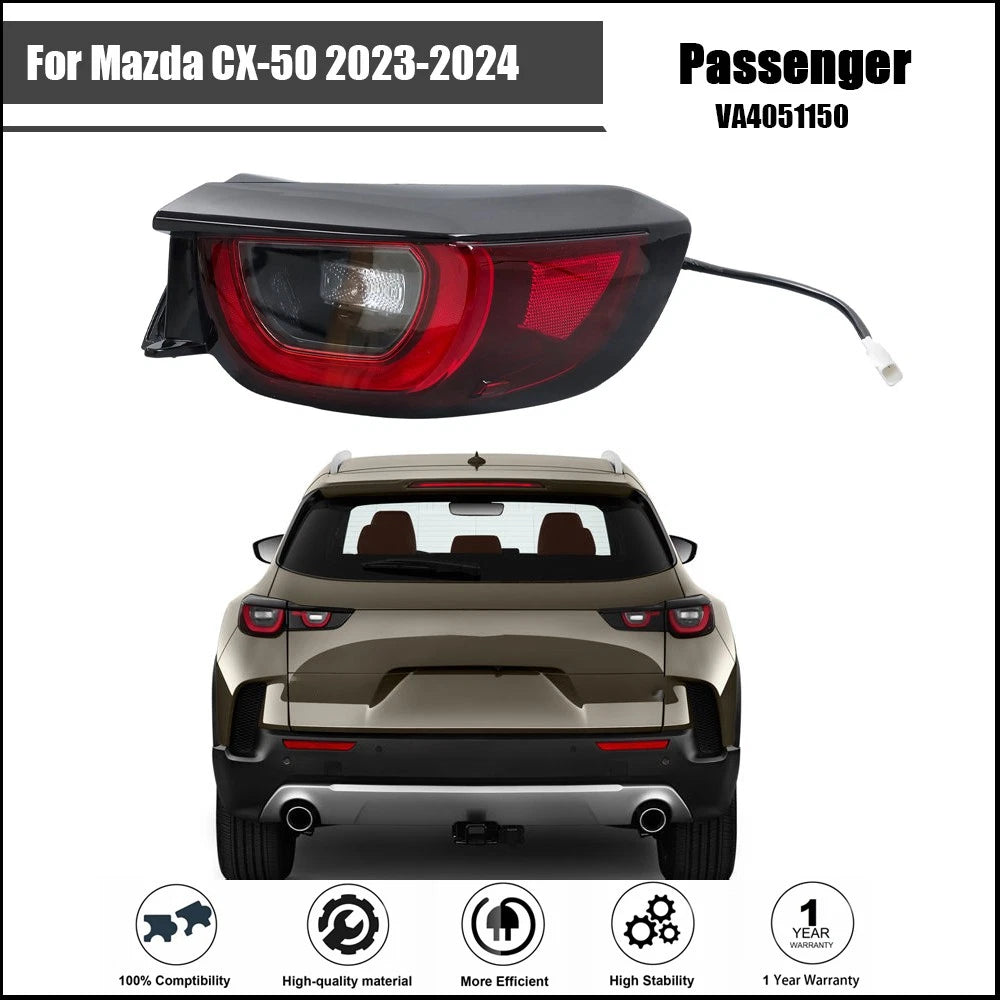 Rear Outer LED Tail Light Assembly for Mazda CX-50 (2023–2024) Right Side