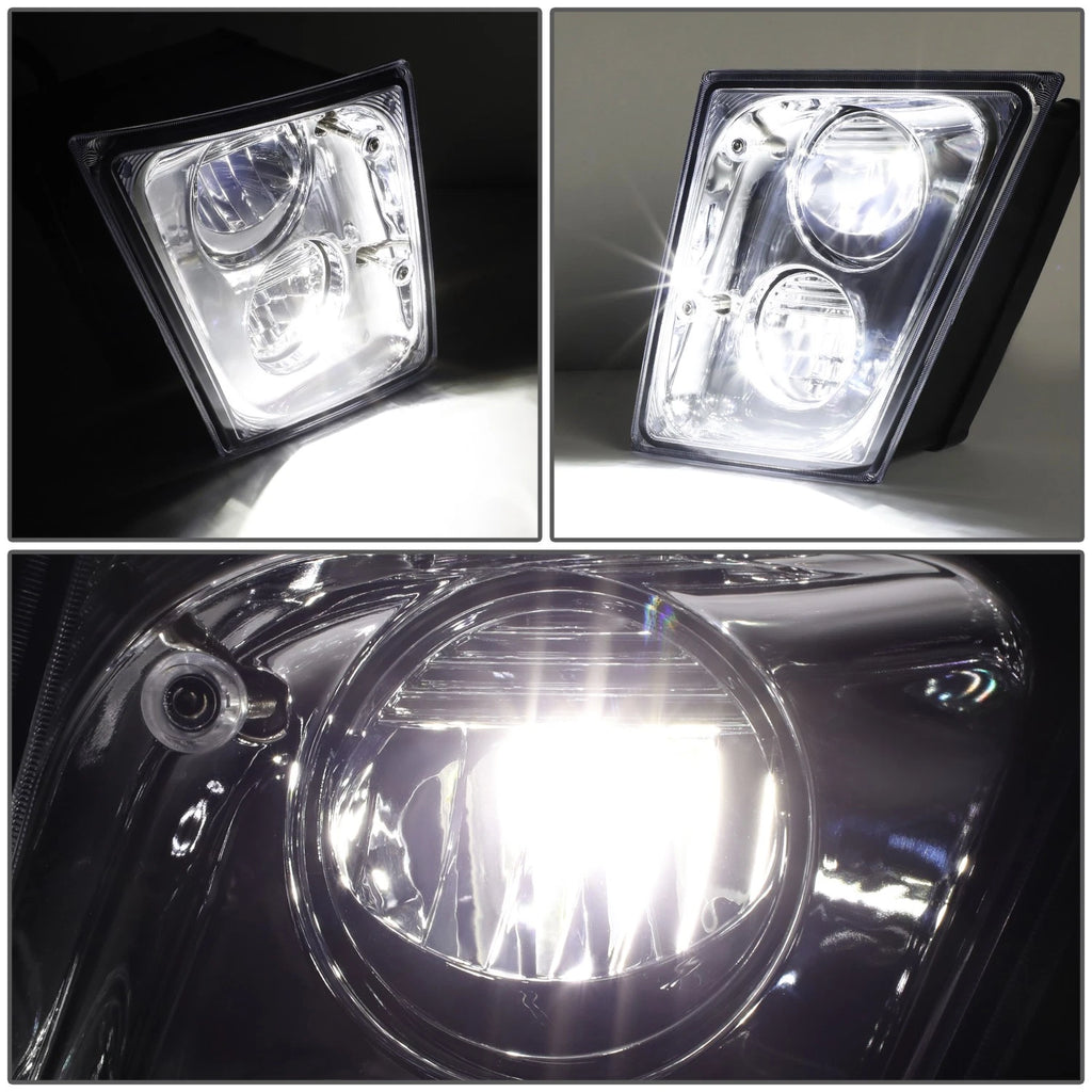 Chrome Housing Full LED Fog Lights for Volvo VN VNL VNM VNX (2003–2017)