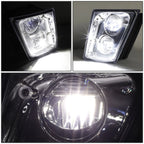 Chrome Housing Full LED Fog Lights for Volvo VN VNL VNM VNX (2003–2017)