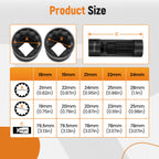 Set of 5 Suspension Strut Nut Sockets 18mm 19mm 21mm 22mm 24mm for Automotive