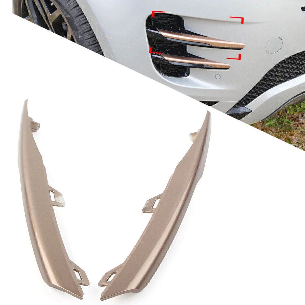 2X Upper Front Fog Light Lamp Strip Trim for Land Rover Range Rover Evoque (2020–2022)