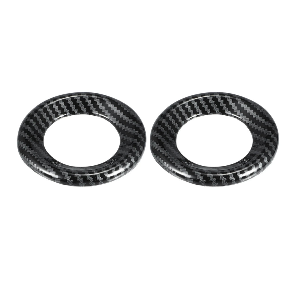 2pcs Loudspeaker Circle Trim for Honda Civic (2016–2021) Carbon Fiber