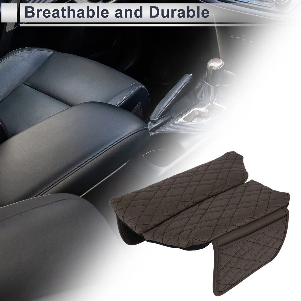 Center Console Cover with Storage Bag for BMW 5 Series (2011–2017) Deep Brown