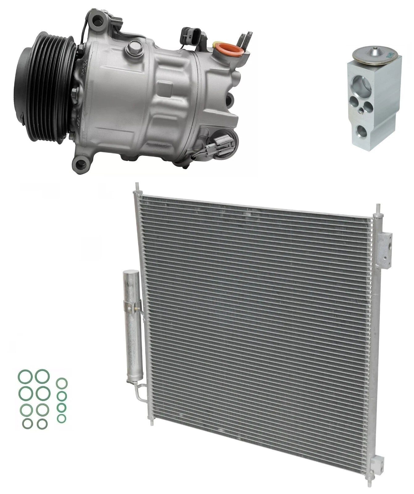 A C Compressor Kit With Condenser for Range Rover Sport 3.0L (2017–2017)