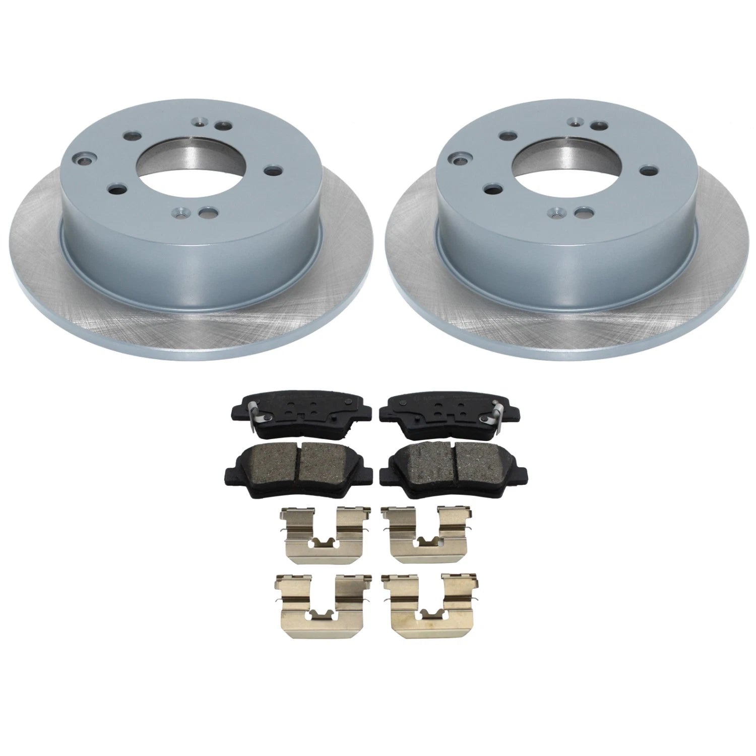 DuraGo Rear Rotors & Bosch QuietCast Ceramic Disc Brake Pads Kit for Kia Soul (2010–2023)