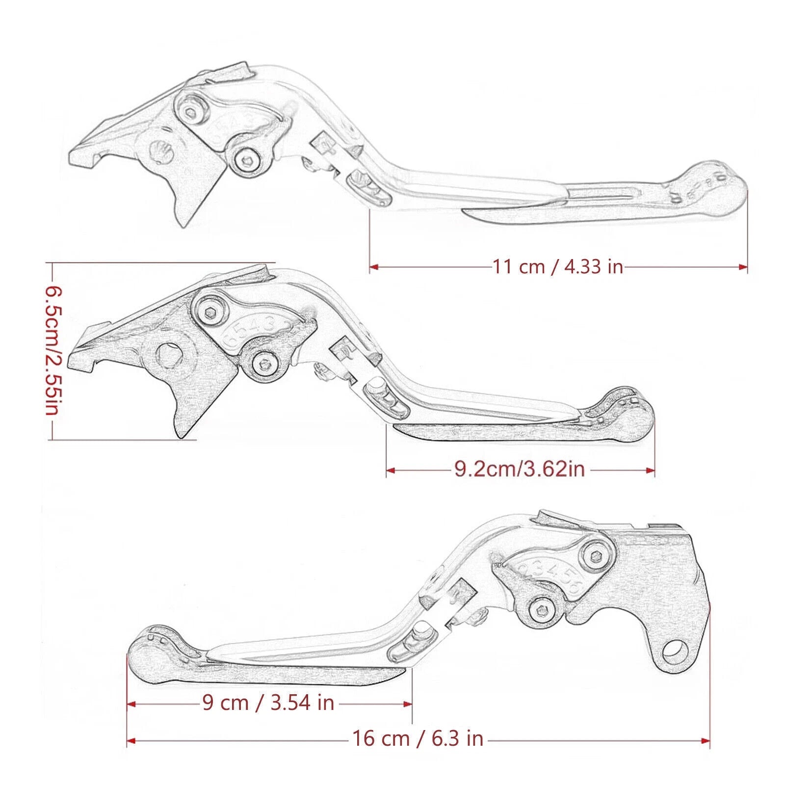 Adjustable Brake & Clutch Lever for Honda CBR500R CB500F/X (2019–2021)