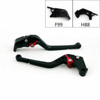 Long Brake Clutch Levers for Kawasaki ZZR/ZX1400 SE (2016–2017) Black T9