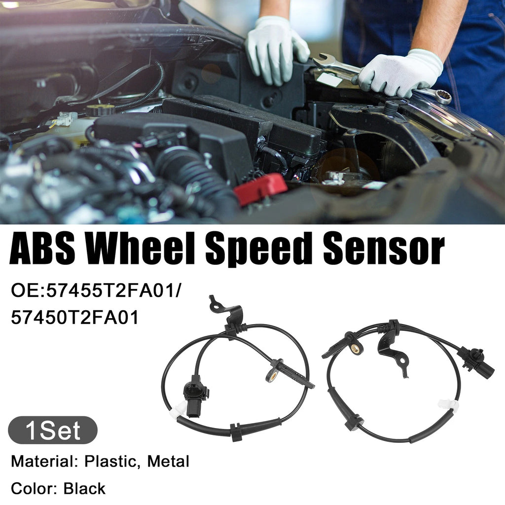 Set of 2 Front ABS Speed Sensors for Honda (57455T2FA01/57450T2FA01)