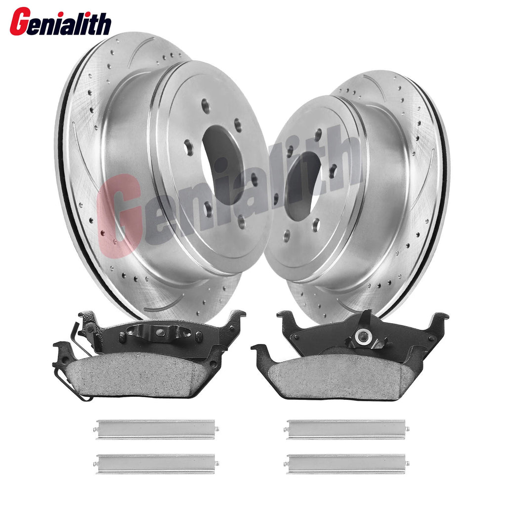 Rear Rotors and Brake Pads Kit for Ford F-150, Lincoln Mark LT (2004–2009)
