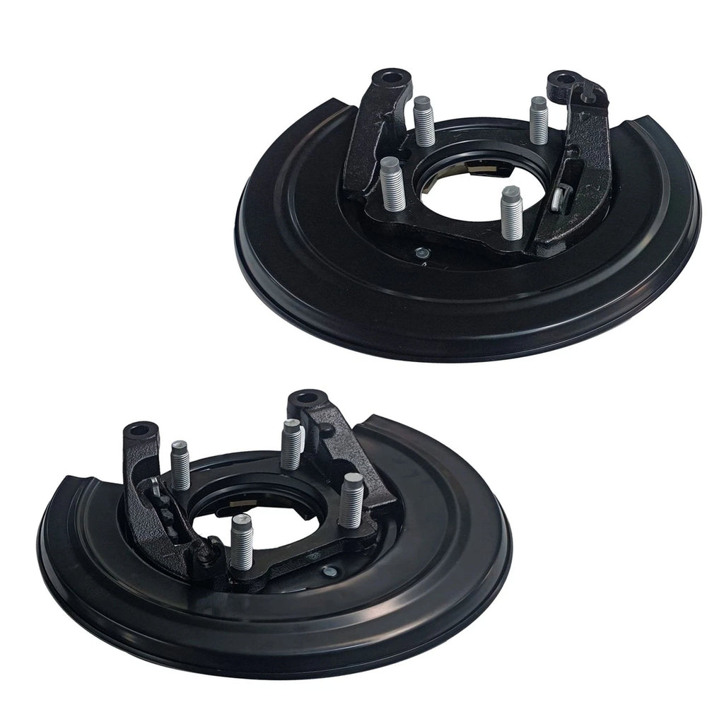 Set of 2 Loaded Brake Backing Plates for Ford F250 F350 F450 (2005–2012)