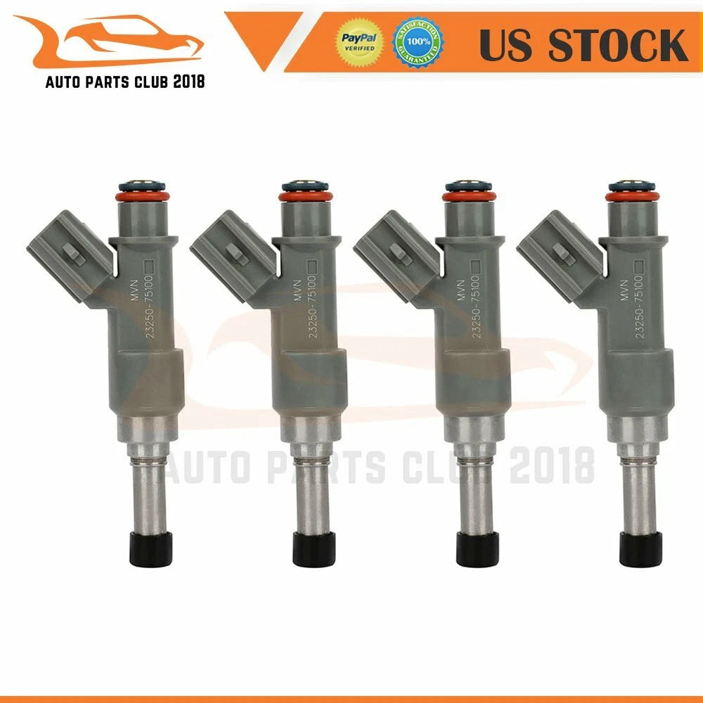 Set of 4 Fuel Injectors for Toyota 4Runner, Tacoma (2005–2016)