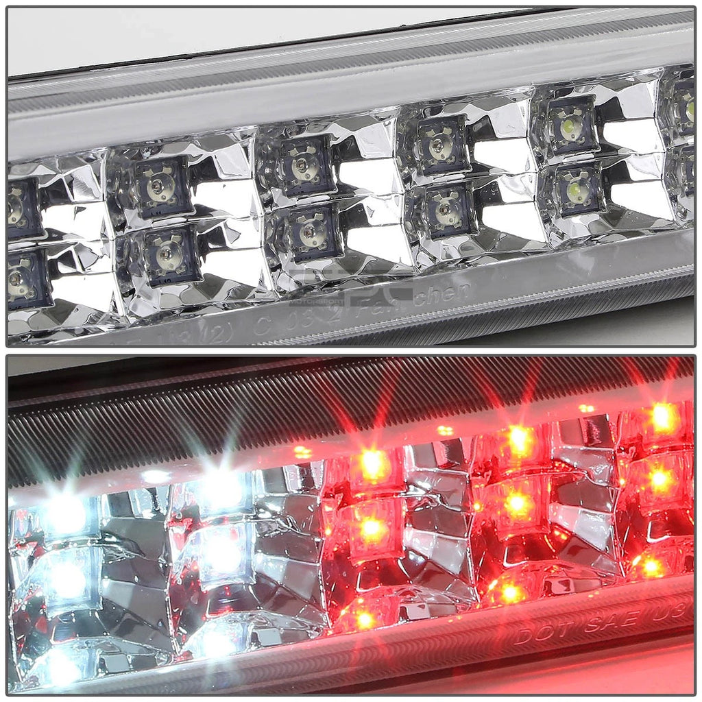 Dual Row LED Third Brake Light for Chevy Colorado (2004–2012) Chrome