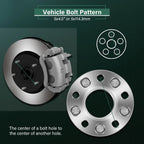 4X 1.5" Hub Centric Wheel Spacers 5x4.5 1/2"x20 for Jeep Grand Cherokee (1993–1998)