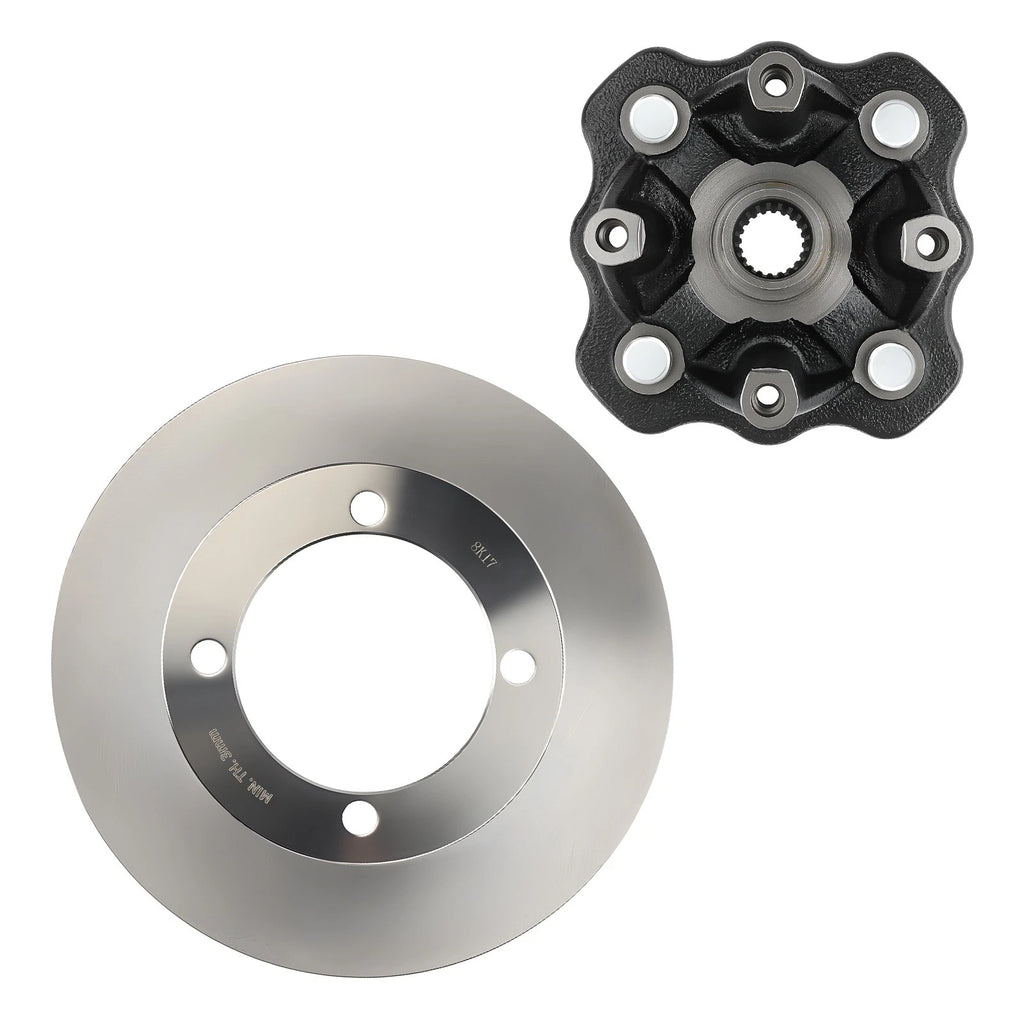 Front Wheel Hub & Brake Disc Rotor for Suzuki Eiger 400, Vinson 500 (2002–2007)