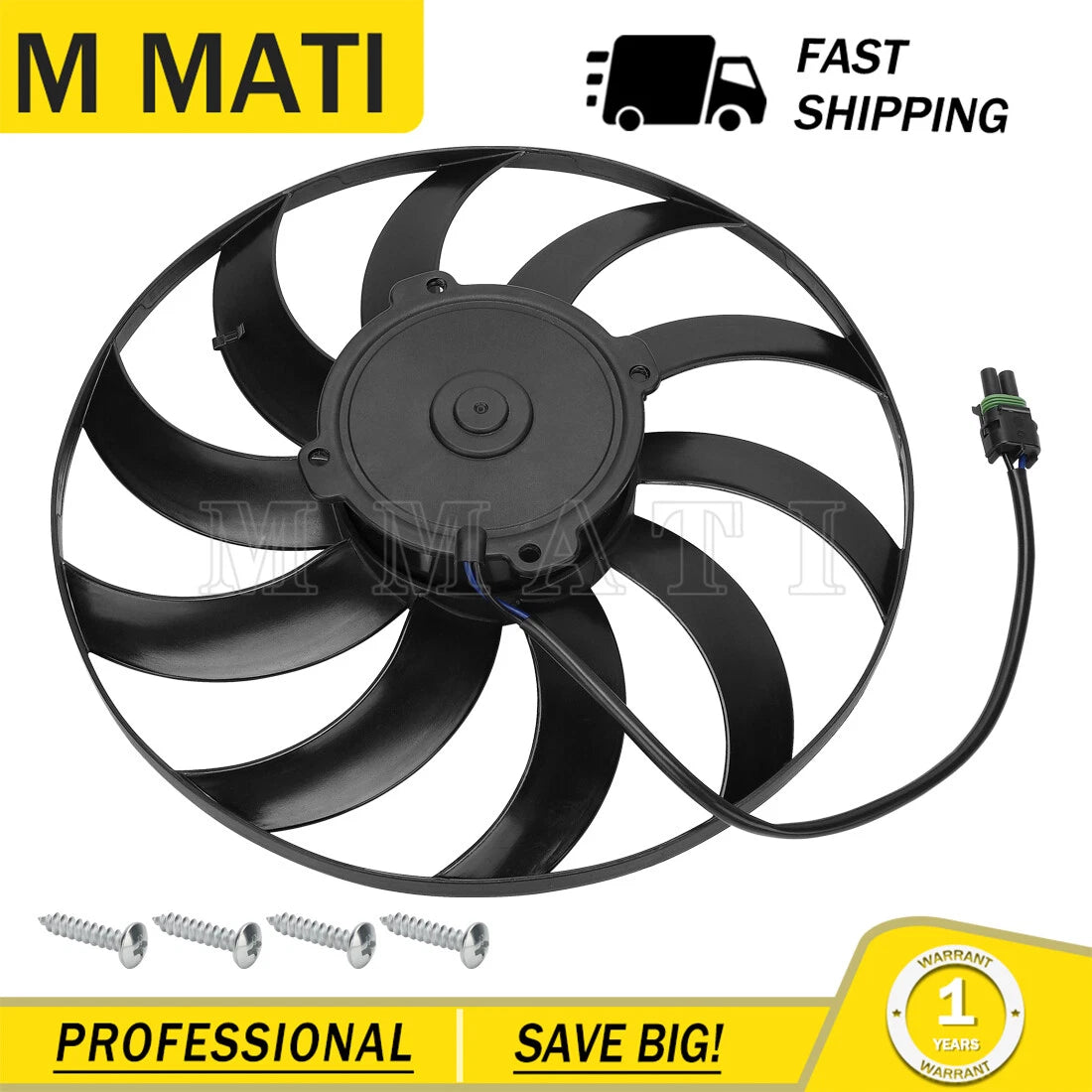 Radiator Cooling Fan Motor for Polaris RZR 900 / RZR 4 900 (2015–2024)