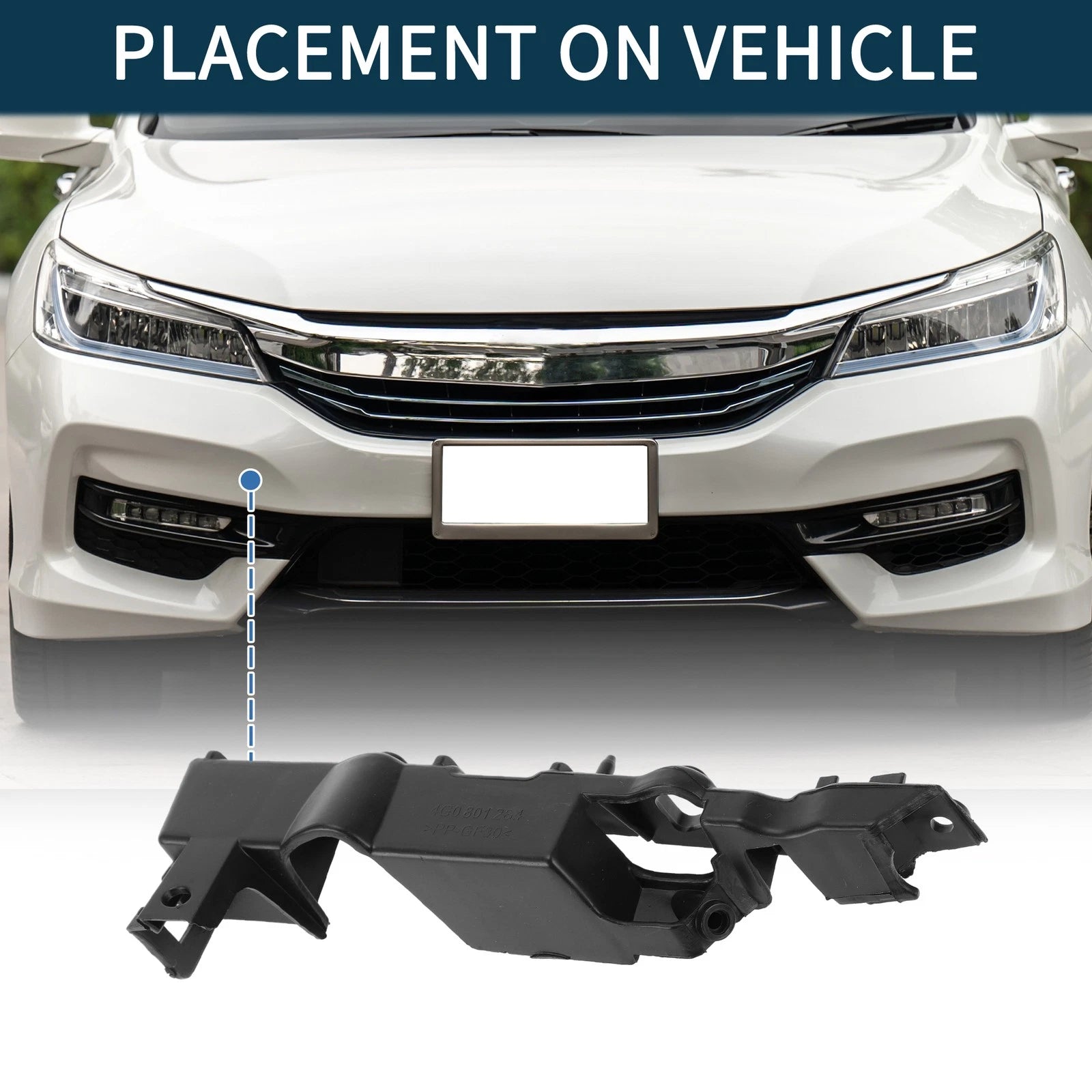 1pc Right Front Bumper Retainer Bracket No. 4G0807284 for Audi A6 (2011–2018)