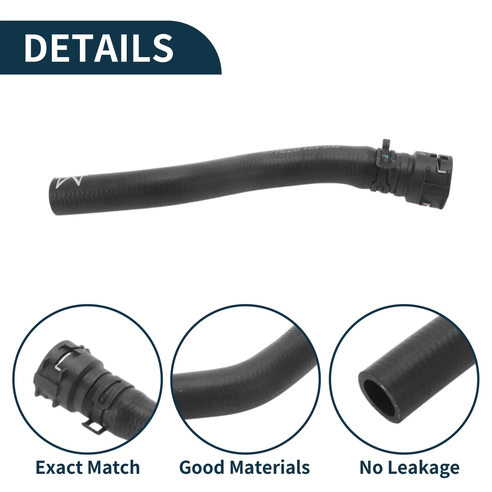 Radiator Hose Coolant Tubes for Volkswagen Golf VI (2013) Rubber Plastic
