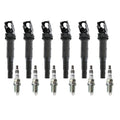 Set of 6 Ignition Coils & NGK Iridium Spark Plugs for BMW E60 E65 E66 E53 (2001–2010)