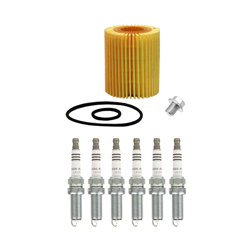 Wix Engine Oil Filter & NGK 6 Ruthenium HX Spark Plugs for Lexus LS500 (2018–2023)