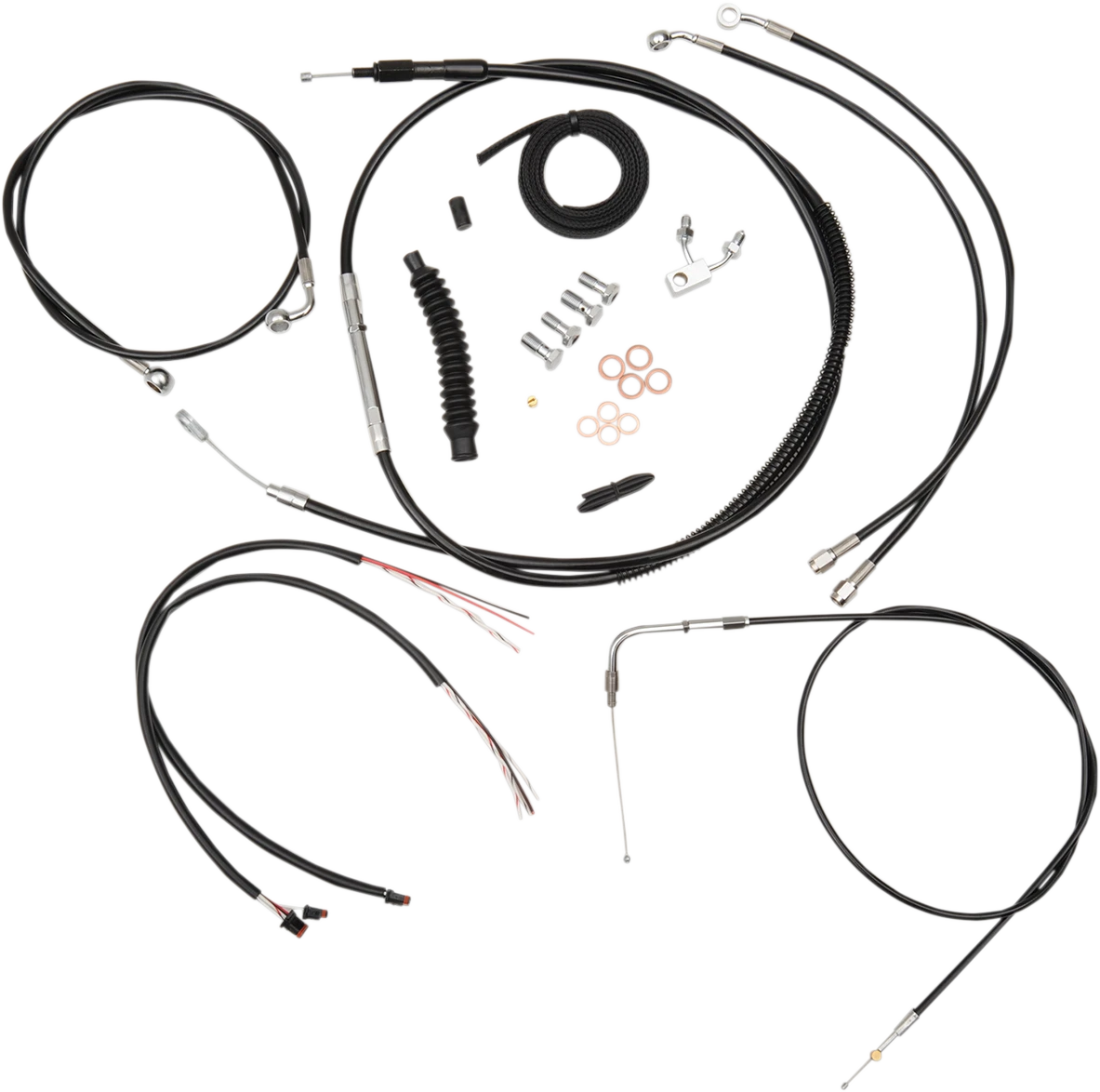Handlebar Cable/Brake Line Kit for LA Choppers (18" - 20" Handlebars)