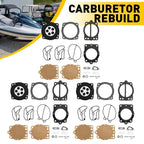 Set of 3 Carburetor Repair Rebuild Kits for Polaris Freedom Octane SLX (2002–2004)