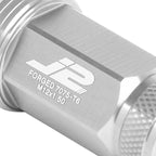 20Pcs J2 7075 Forged Aluminum M12x1.5 Knurled Top Lug Nut Kit + Adapter for