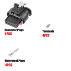 4 Way Map Sensor Connector Set for VW Audi (No.4F0973704)