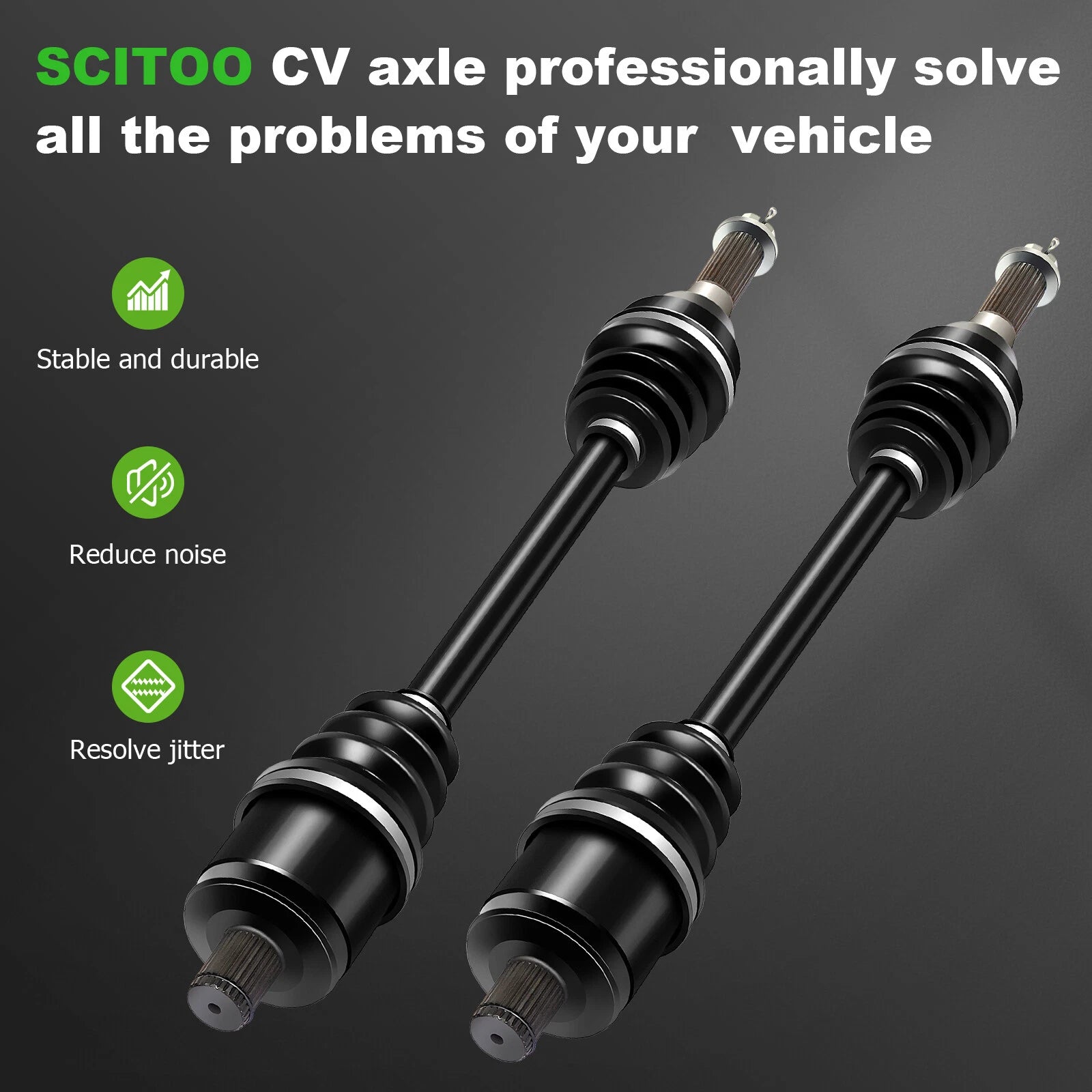 2PC CV Axle Drive Shaft for Polaris Ranger 800 Midsize (2013–2014)