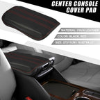Center Console Armrest Cover for Nissan Qashqai (2020–2021) Black Red