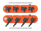 Holley Valve Covers Cast Aluminum w Integrated Coil Covers for LS Engines (—)