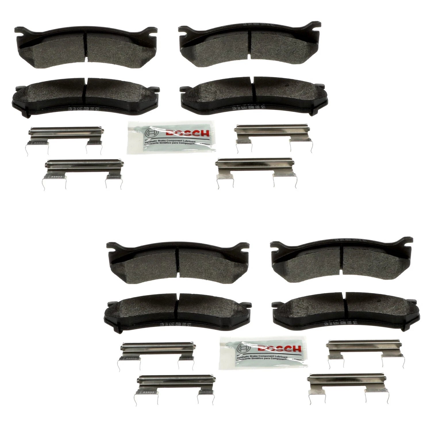 Set of 4 Bosch Severe Duty Semi-Met Disc Brake Pads for Silverado 1500 (2014–2019)
