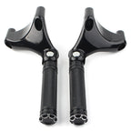 2X Black Rear Passenger Footrest Peg Mount for Harley Sportster XL883 XL1200 (2004–2013)