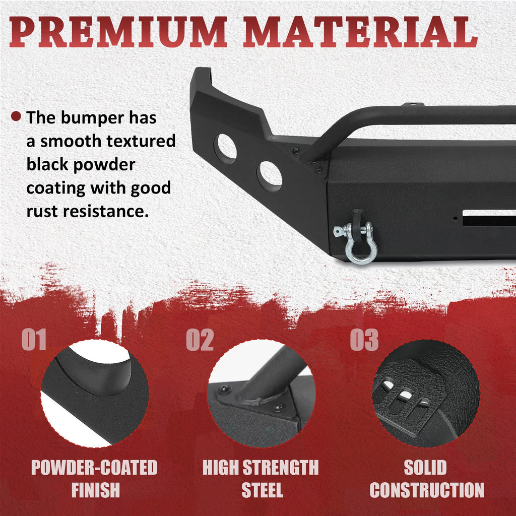 Powder Coated Steel Front Bumper for Chevy Silverado 2500HD 3500HD (2011–2014)