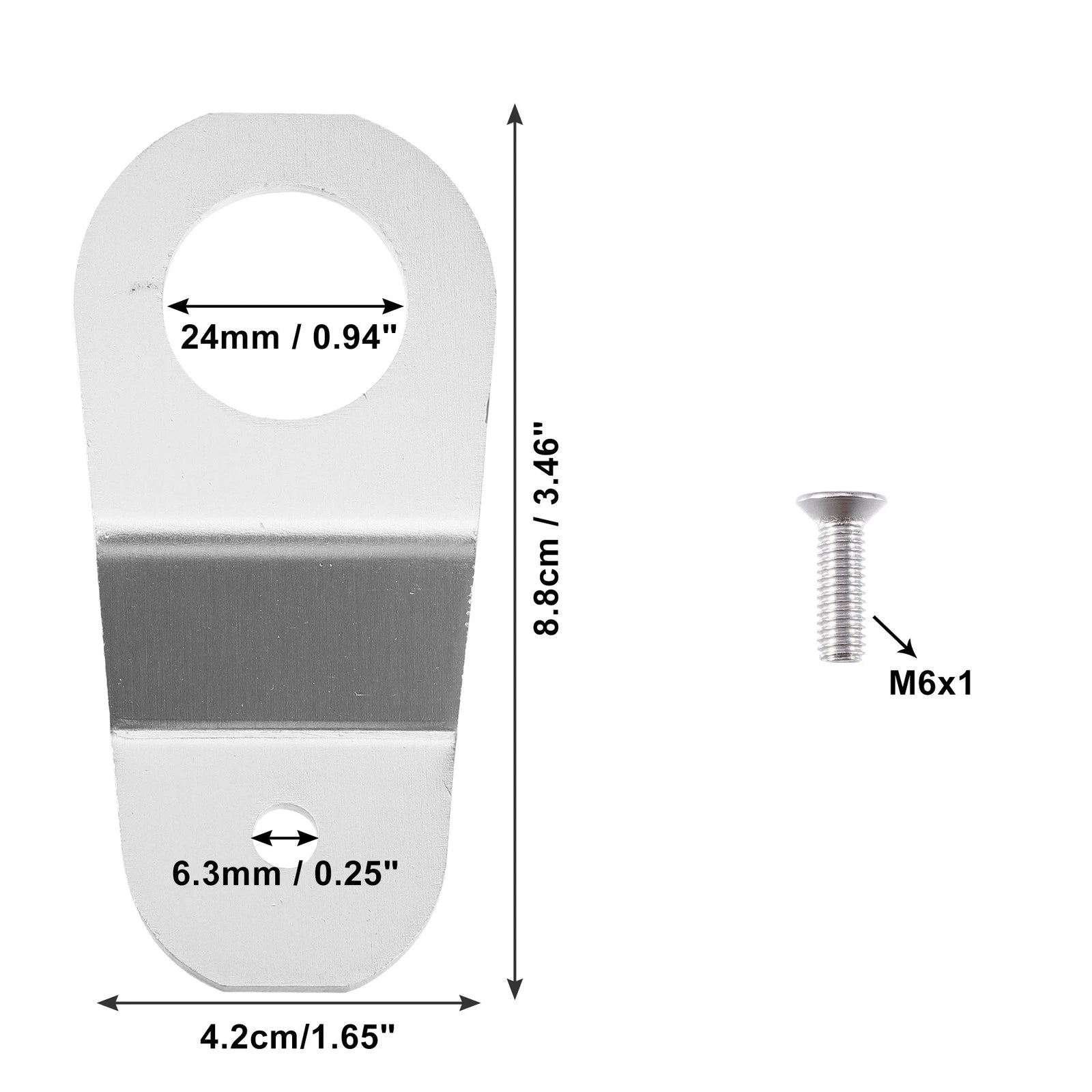 Set of 1 Engine Water Tank Radiator Bracket for Honda (Aluminum Alloy)