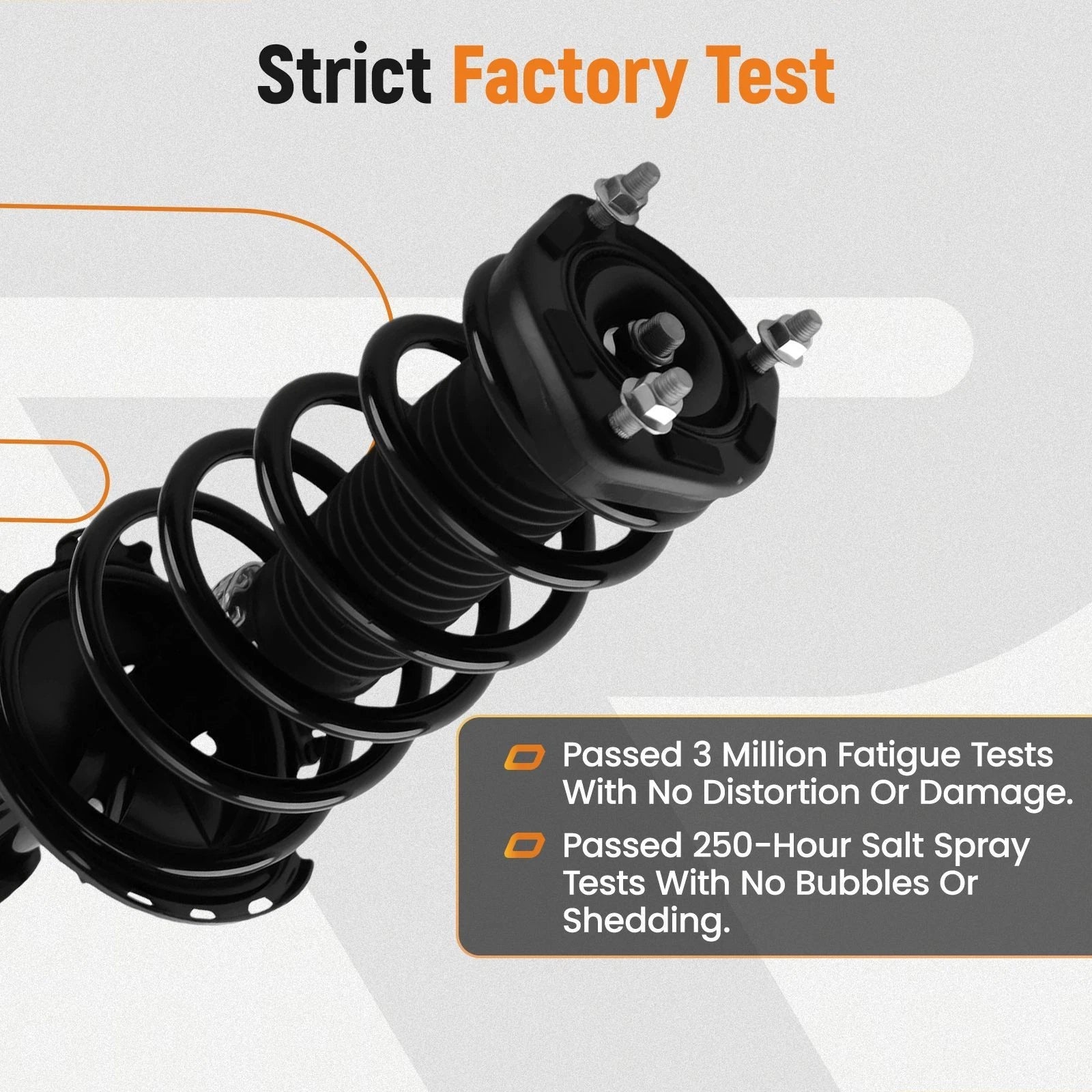 Rear Shock Strut Coil Spring Sway Bar Link Kit for Toyota Highlander Venza (2008–2021)