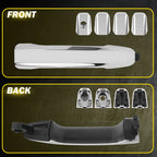 Set of 4 Chrome Exterior Door Handles for Chevrolet Silverado 1500 (2014–2022)