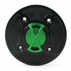 CNC Fuel Gas Tank Cap Keyless for Kawasaki Ninja 400, 650, Z900, Versys 1000