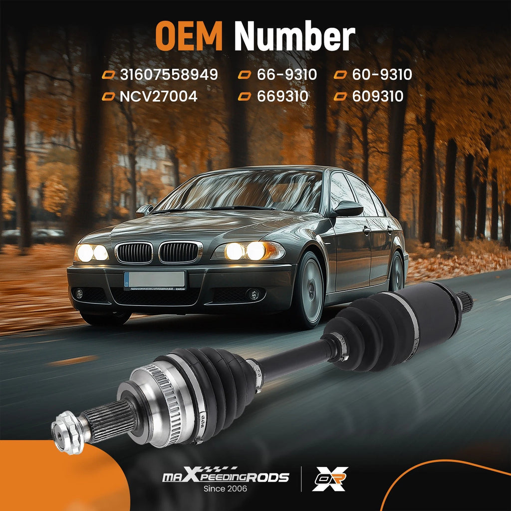 Front Left CV Axle Drive Shaft for BMW 328i xDrive 335i 328xi 335xi 325xi 330xi (2007–2013)