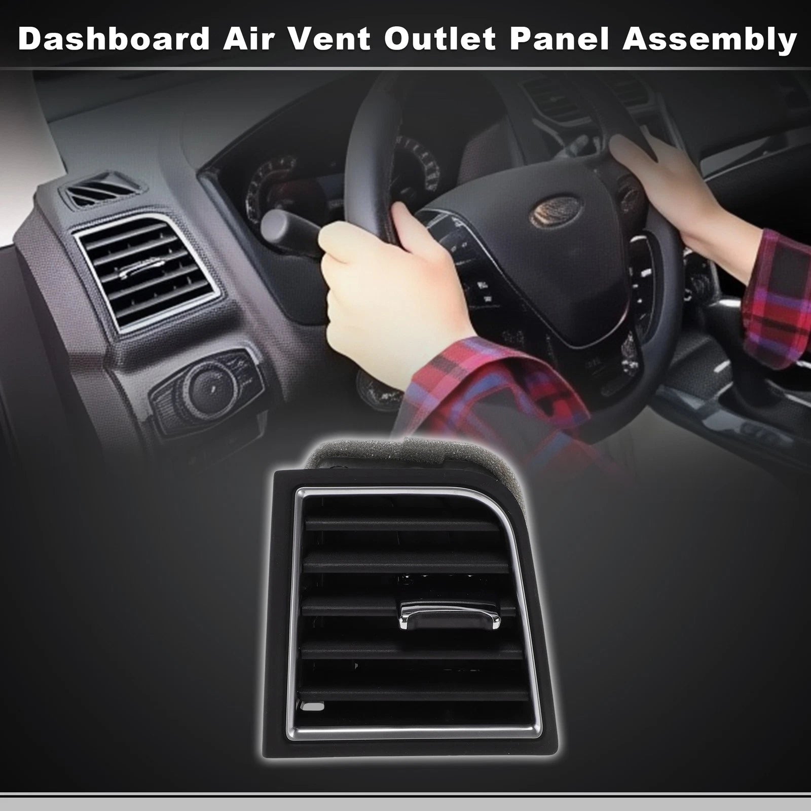 Front Left Center Dash AC Air Vent Panel for Ford Explorer (2011–2019) No.FB5Z-19893-CE