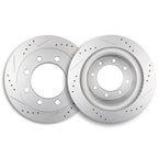 Disc Brake Rotors & Ceramic Brake Pads Kit for Dodge Ram 2500 3500