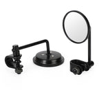 4" Short Stem Round Clamp On Mirror for Universal Chopper Scooter Cafe Racer