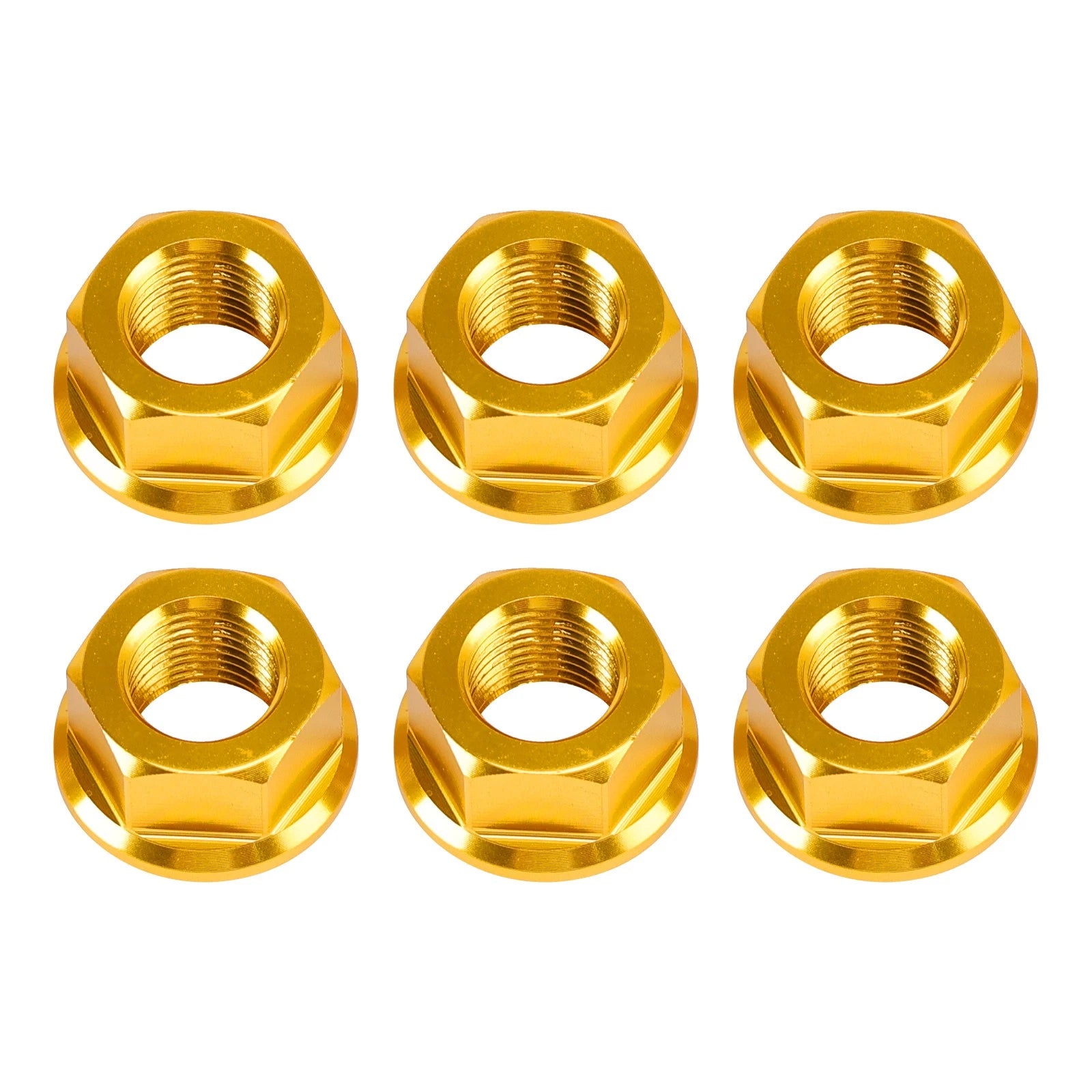 Set of 4 ALU M10 Gold Sprocket Nuts for Ducati Streetfighter V2 V4 1260 Diavel 1260
