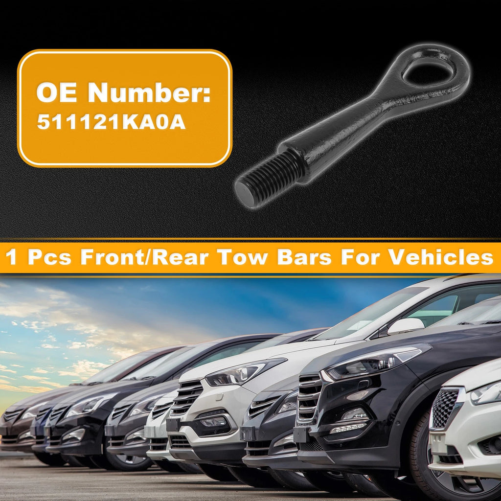 Tow Bars for Nissan Rogue (2011–2016) - Front/Rear Tow Hook Metal Black