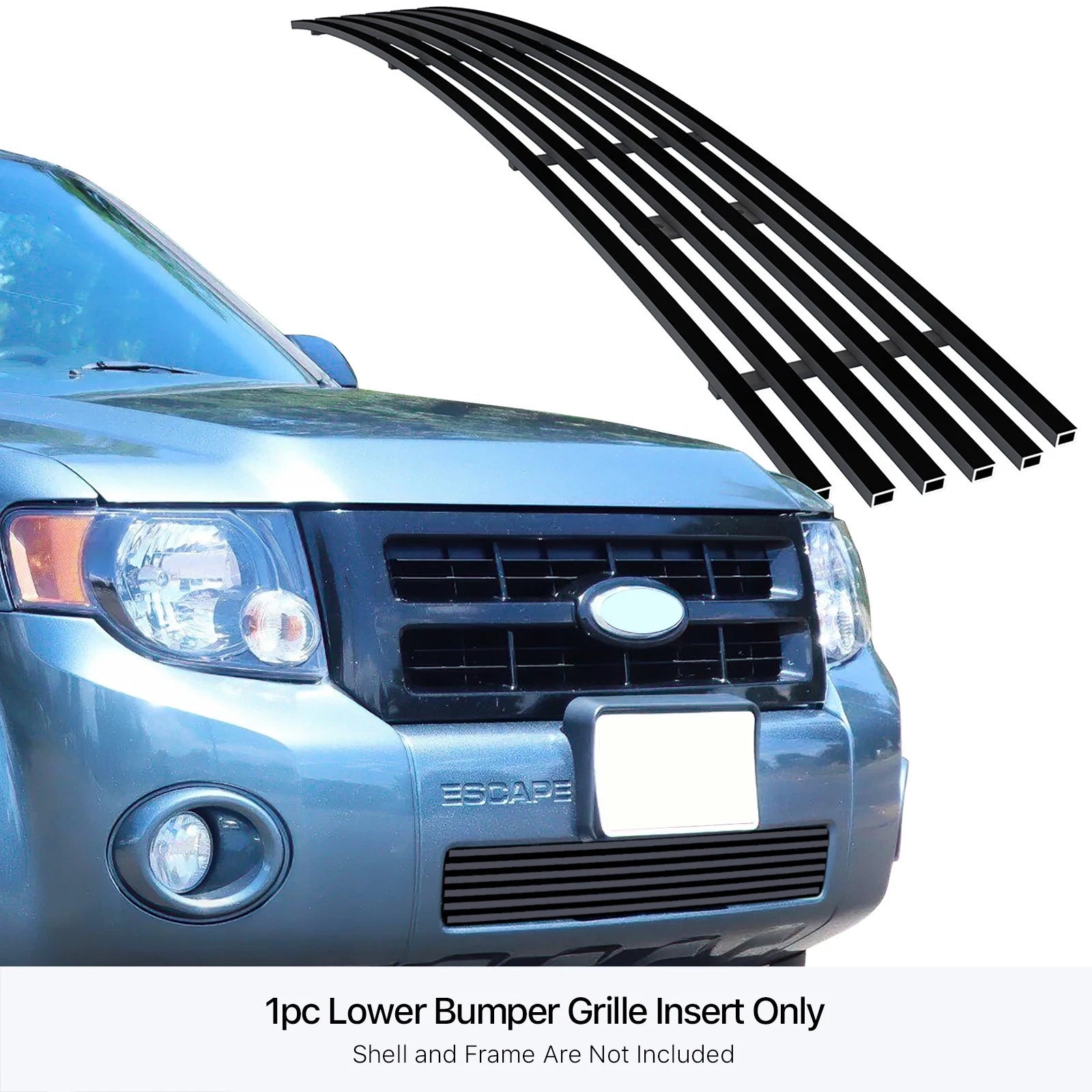 Stainless Steel Black Billet Grille Insert for Ford Escape (2008-2012)